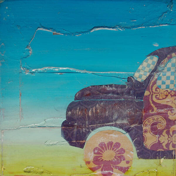 Car Art Print featuring the painting Driving Sound by Danny Phillips