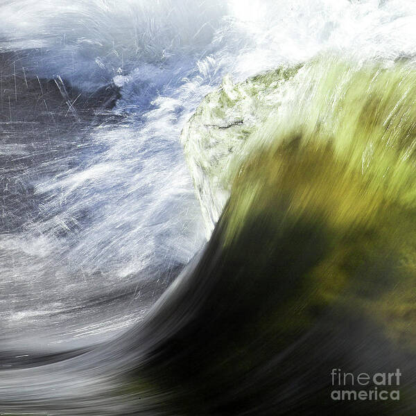 Heiko Art Print featuring the photograph Dynamic River Wave by Heiko Koehrer-Wagner