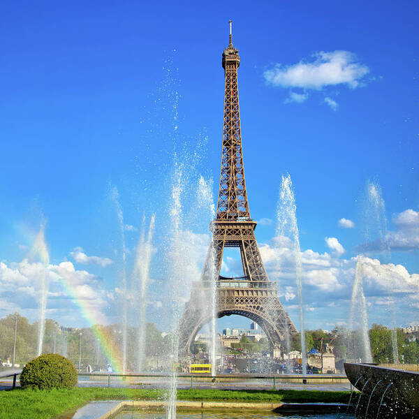 People Art Print featuring the photograph Eiffel Tower - Paris, France by Nikada