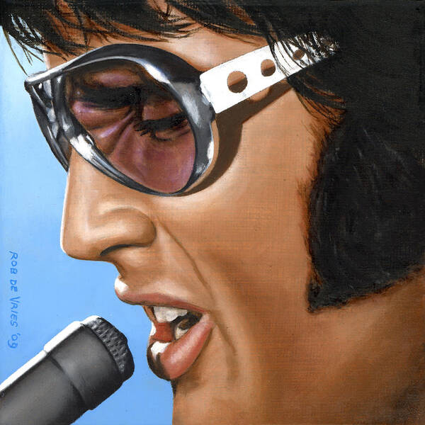 Elvis Art Print featuring the painting Elvis 24 1970 by Rob De Vries