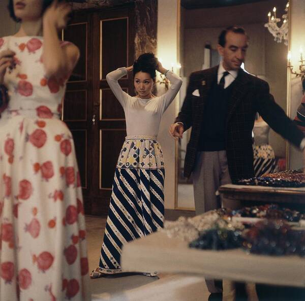 Emilio Pucci With Models Art Print by Horst P. Horst - Conde Nast
