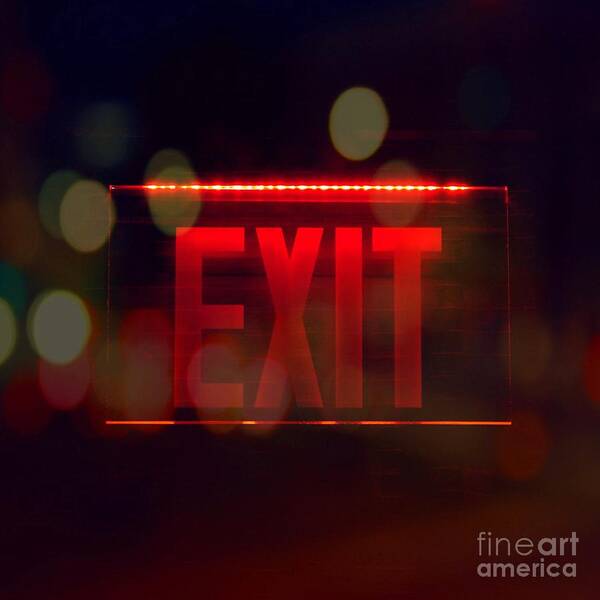 Exit Into The Night Art Print featuring the photograph Exit into the Night by Darla Wood
