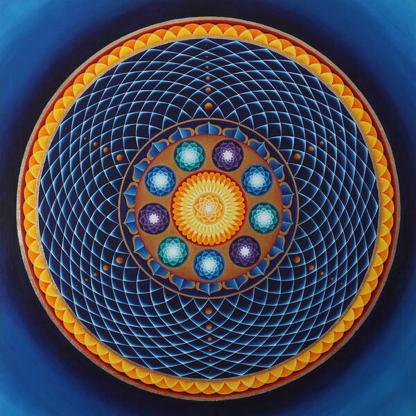 Sacred Geometry Art Print featuring the painting Expansion by Erik Grind