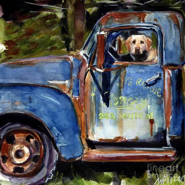 Dog Art Print featuring the painting Farmhand by Molly Poole