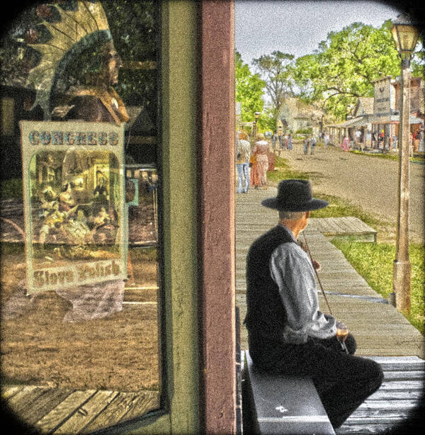 Wichita Art Print featuring the photograph Fiddler On The Street by Barbara Dean