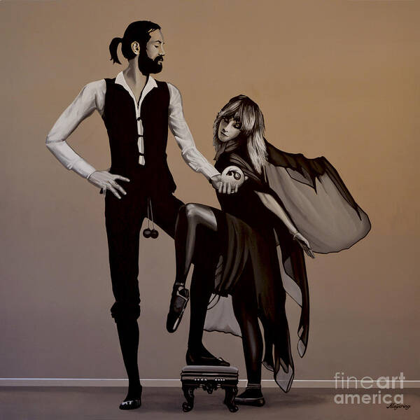 Fleetwood Mac Art Print featuring the painting Fleetwood Mac Rumours by Paul Meijering