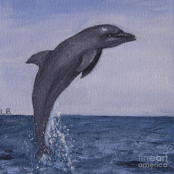 Flipper Art Print featuring the painting Flipper by Laurel Best