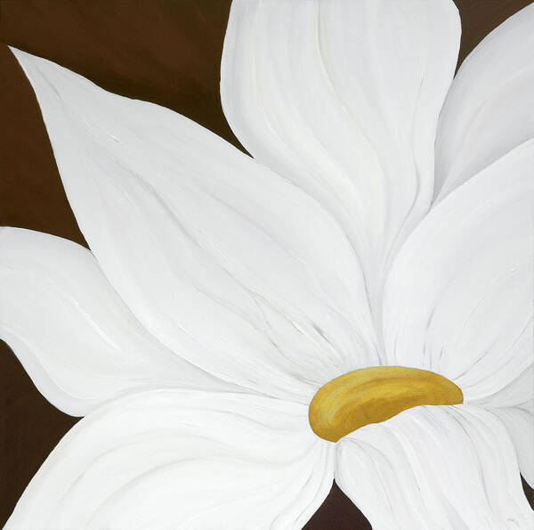 Flower Art Print featuring the painting My Flower by Tamara Nelson