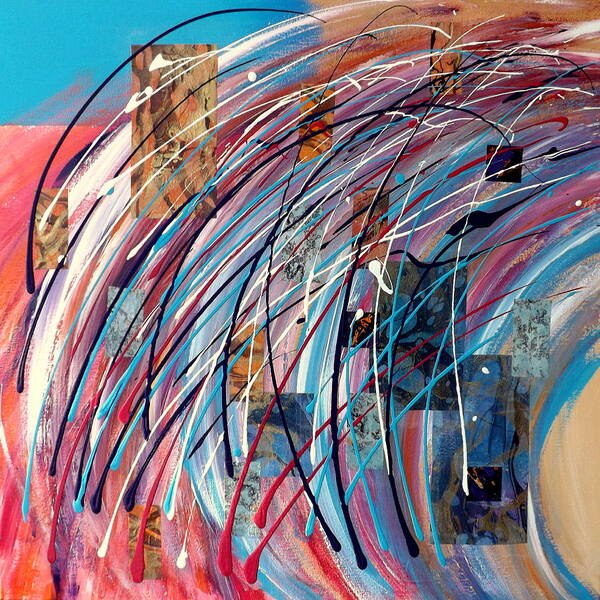 Fluid Motion Art Print featuring the painting Fluid Motion by Darren Robinson