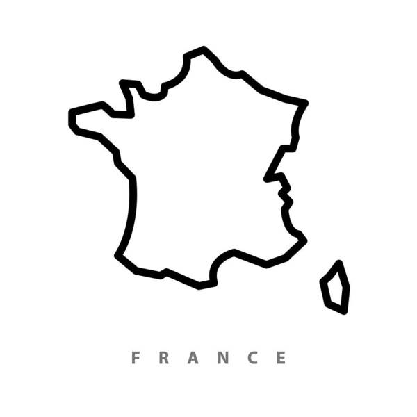 Conceptual Symbol Art Print featuring the drawing France map illustration by Exdez