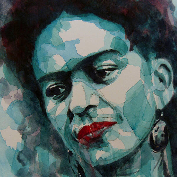 Frida Art Print featuring the painting Frida Kahlo by Paul Lovering