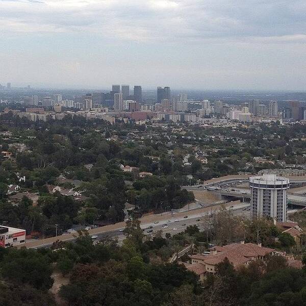 Landscape Art Print featuring the photograph Landscape of downtown LA by Shaun Honolulu Hawaii