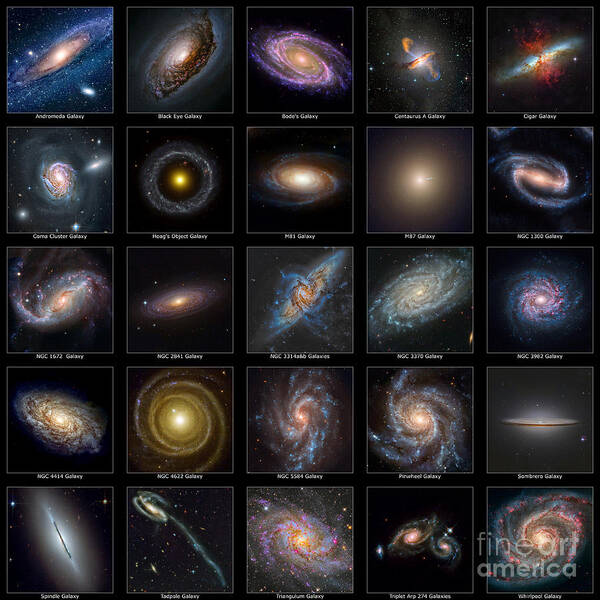 Astronomy Art Print featuring the photograph Galaxy Collection by Antony McAulay