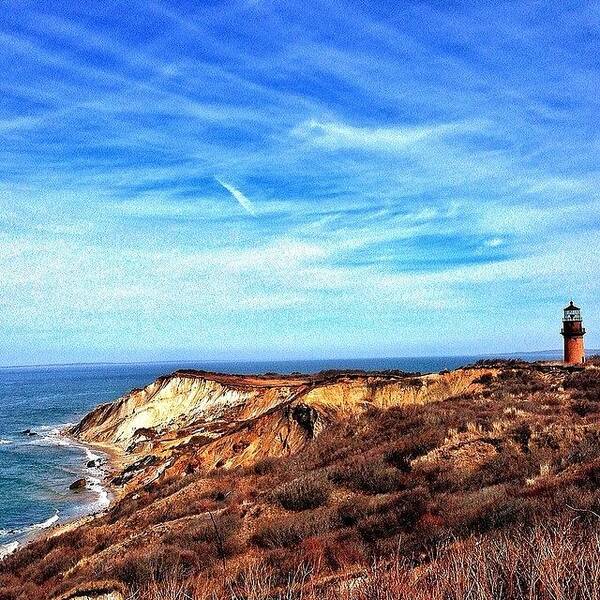 Lighthouse Art Print featuring the photograph Gayhead #lighthouse #capecod by Sean Mcnamara