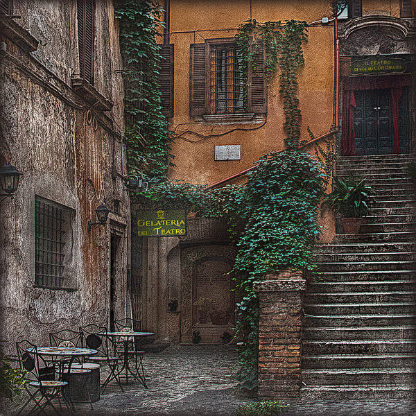 Gelateria Art Print featuring the photograph Gelateria del Teatro by Hanny Heim