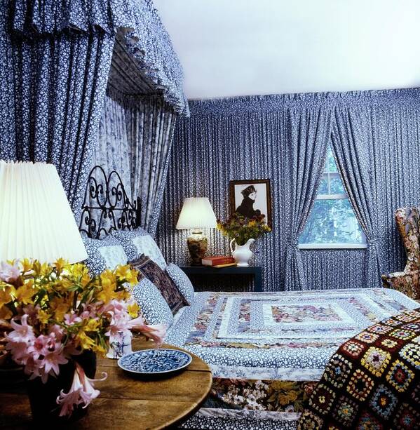 1970s Style Art Print featuring the photograph Gerry Stutz' Guest Bedroom by Horst P. Horst