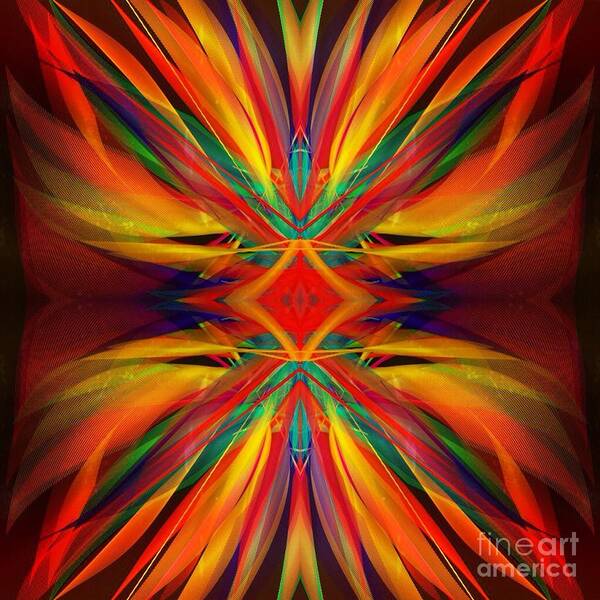 Digital Art Abstract Prints Art Print featuring the digital art Glory by Gayle Price Thomas