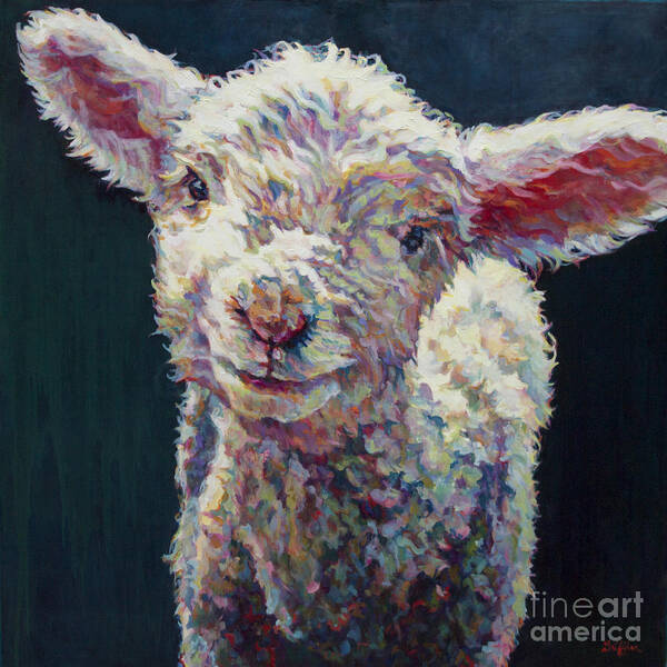 Sheep Art Print featuring the painting Grace by Patricia A Griffin