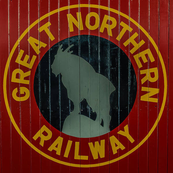 Red Art Print featuring the photograph Great Northern Railway by Paul Freidlund