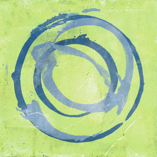 Green Art Print featuring the painting Green Blue by Julie Niemela