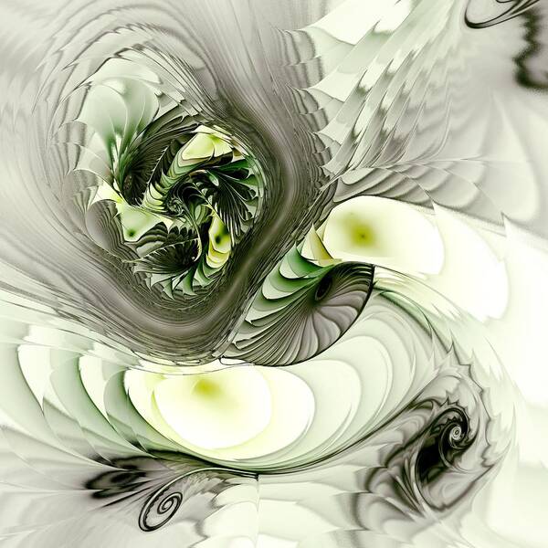 Malakhova Art Print featuring the digital art Green Dragon by Anastasiya Malakhova