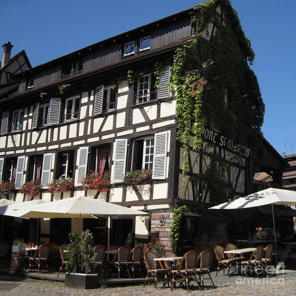 Timber Art Print featuring the photograph Half-Timbered House in Strasbourg 2 by Amanda Mohler