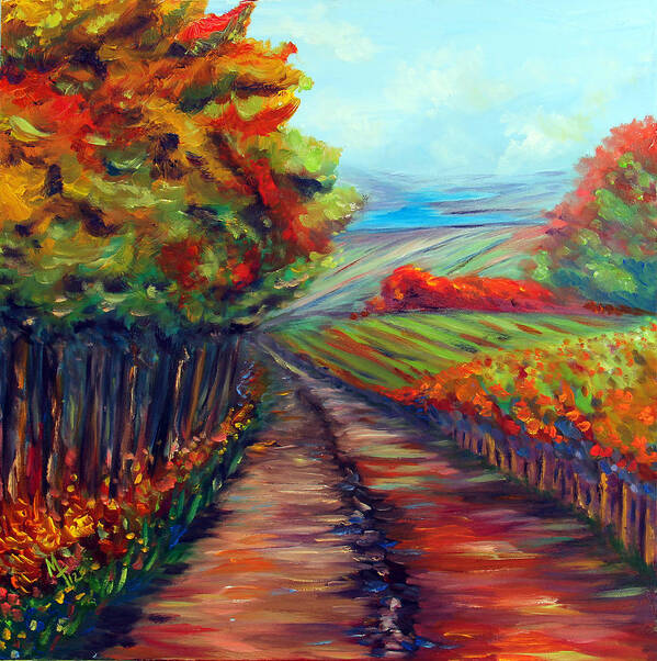 Landscape Art Print featuring the painting He Walks with Me by Meaghan Troup