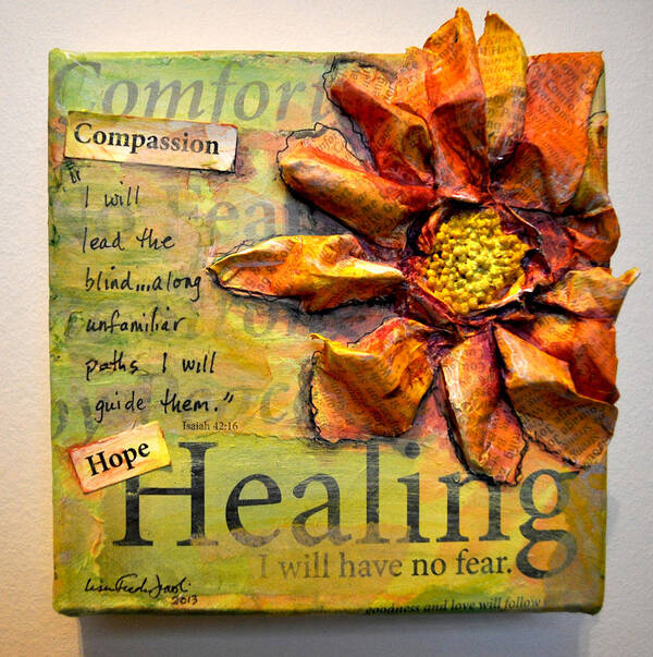 Compassion Art Print featuring the painting Healing from Isaiah 42 by Lisa Jaworski