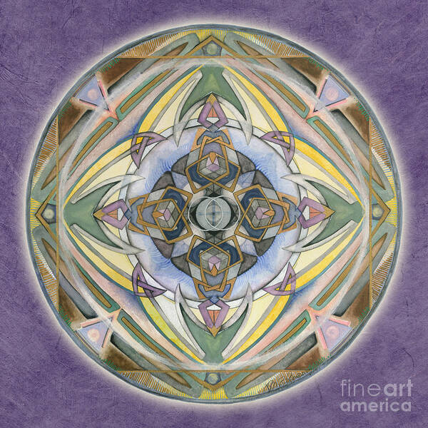 Mandala Art Art Print featuring the painting Healing Mandala by Jo Thomas Blaine