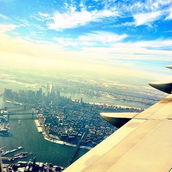Here Art Print featuring the photograph I Like The View From #here. New York, Ny by The Fun Enthusiast 