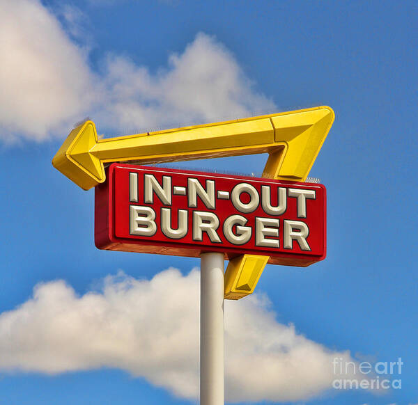 In N Out Art Print featuring the photograph In N Out Burger 6946 by Jack Schultz