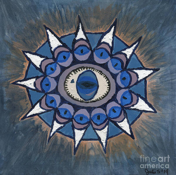 Third Eye Art Print featuring the painting Inner Sight by Julia Stubbe