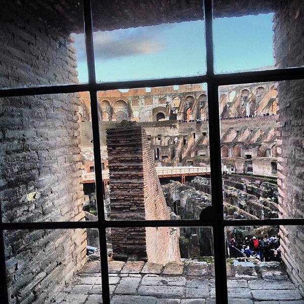 Nofilter Art Print featuring the photograph Inside The Colosseum Amphitheater In by David John Weihs