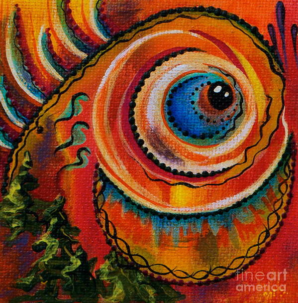 Third Eye Painting Art Print featuring the painting Intuitive Spirit Eye by Deborha Kerr
