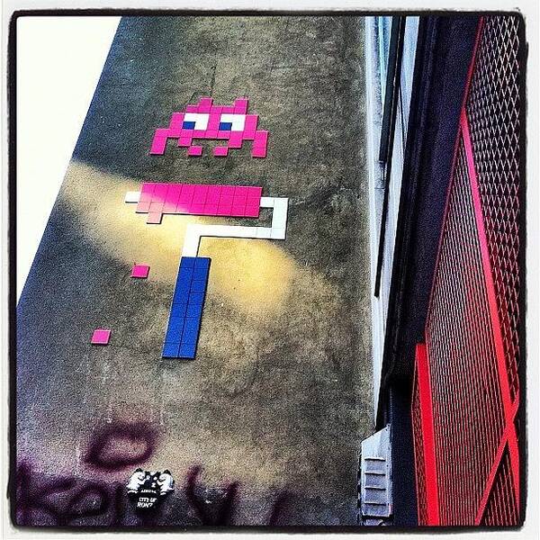 Urban Art Print featuring the photograph Invader by Daniel Sweeney