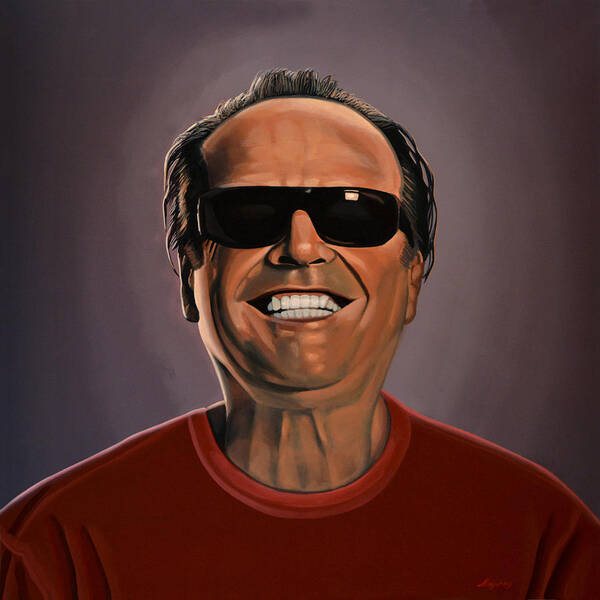 Jack Nicholson Art Print featuring the painting Jack Nicholson 2 by Paul Meijering