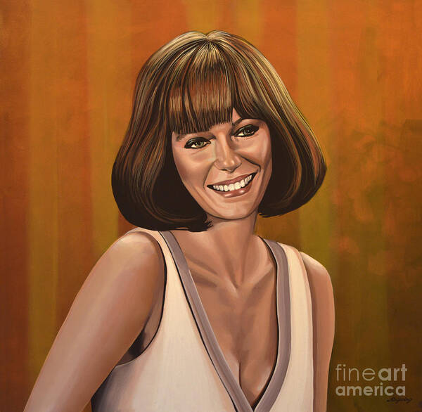 Jacqueline Bisset Art Print featuring the painting Jacqueline Bisset Painting by Paul Meijering