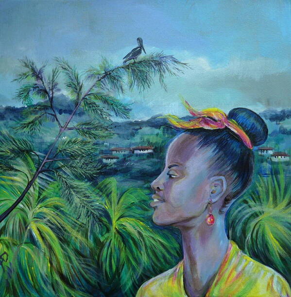 Travel Art Print featuring the painting Jamaica. Part Two by Anna Duyunova