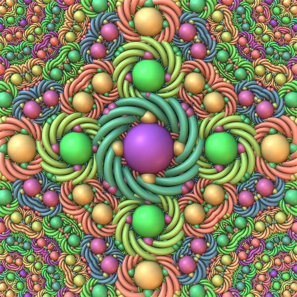 Fractal Art Print featuring the digital art Just in Time For Easter by Lyle Hatch