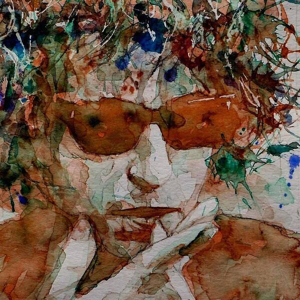 Bob Dylan Art Print featuring the painting Just Like A Woman by Paul Lovering