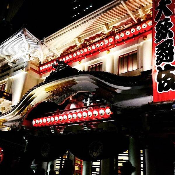 Beautiful Art Print featuring the photograph Kabukiza #kabuki #ginza #tokyo #japan by Kiyo Nakayama