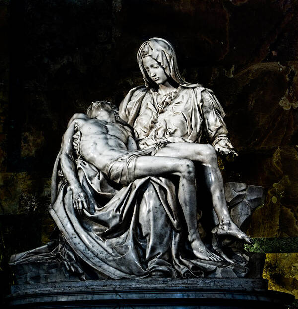 La Pieta Art Print featuring the photograph La Pieta by Weston Westmoreland