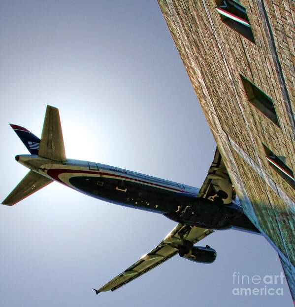 Airplane Art Print featuring the photograph Landing By Diana Sainz by Diana Raquel Sainz