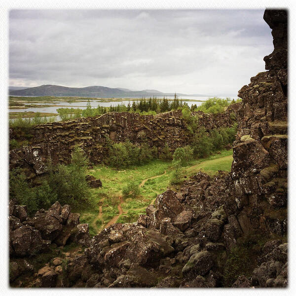 Iceland Art Print featuring the photograph Landscape in Iceland Pingvellir by Matthias Hauser