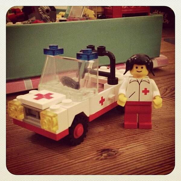 lego #ambulance #vintage Art Print by Tanswell Mobile Prints
