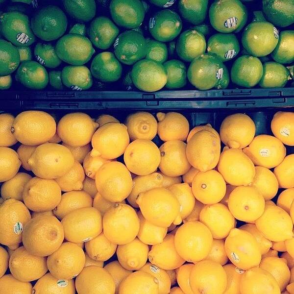 Fruit Art Print featuring the photograph #lemons And #limes#walmart #yellow by Crystal Jernigan