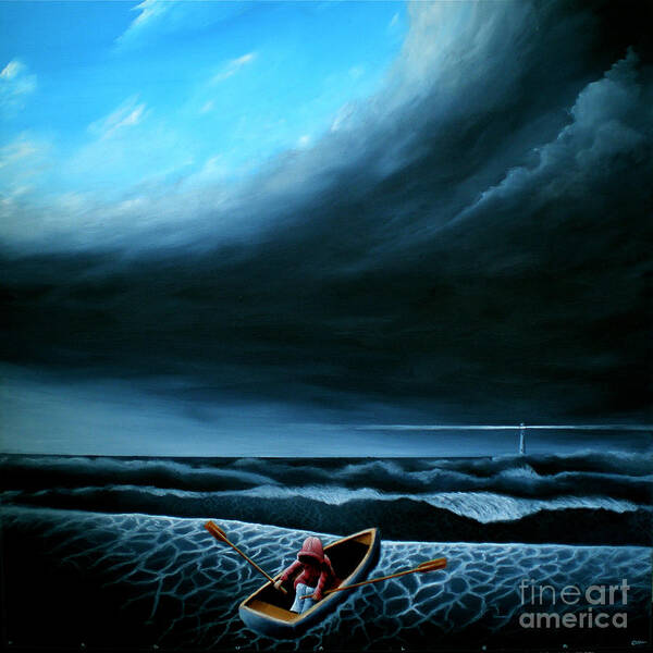 Sailing Art Print featuring the painting Light My Way Iv by Ric Nagualero