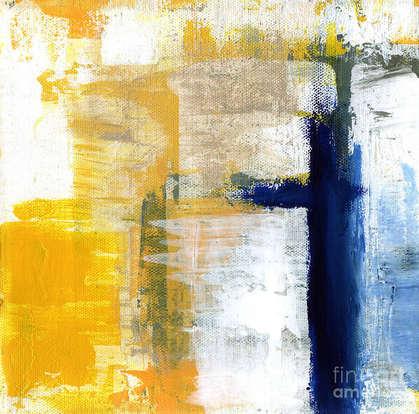 Abstract Art Print featuring the painting Light Of Day 3 by Linda Woods