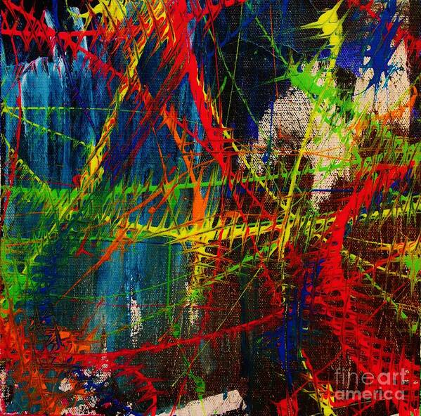 Abstract Art Print featuring the painting Love Of Life #10 by Wayne Cantrell