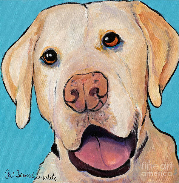 Pat Saunders-white Art Print featuring the painting Lucky by Pat Saunders-White